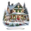 2D/Flat Xmas House DIY Diamond Painting Tabletop Ornaments Kit Table Top Diamond Painting Ornament Kits Desktop Diamond Art Kits