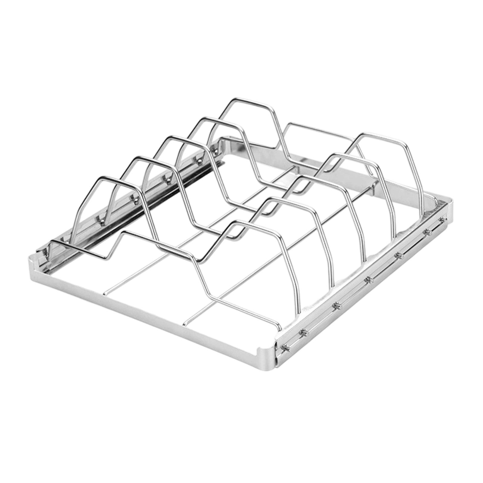 

Stainless Steel Rib Rack for Grilling BBQ Meat Rack for Beef Ribs Pork Ribs Lamb Ribs and Chicken Rack for Outdoor Barbecue Cooking One Size