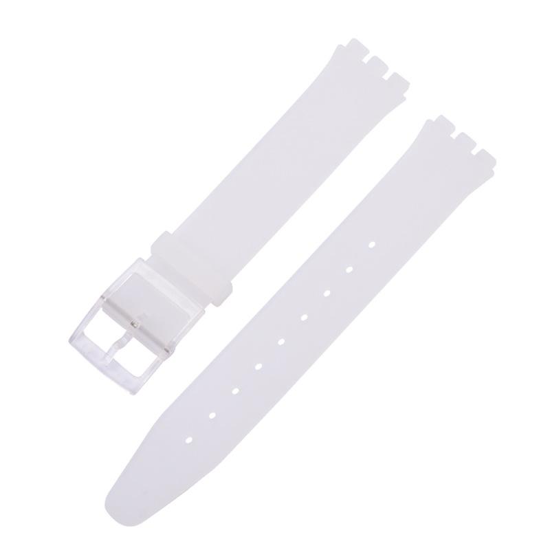 16mm 17mm 19mm 20mm Rubber Watch Strap for Swatch Colorful Sports Band Replacement Wrist Bands Soft Waterproof Silicone Bracelet