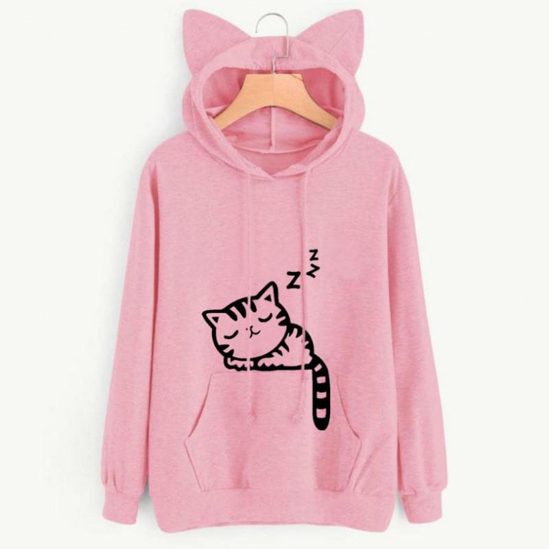 Streetwear Hoodie For Women With Letter Pattern And Cotton Blend For Casual Fall Fashion