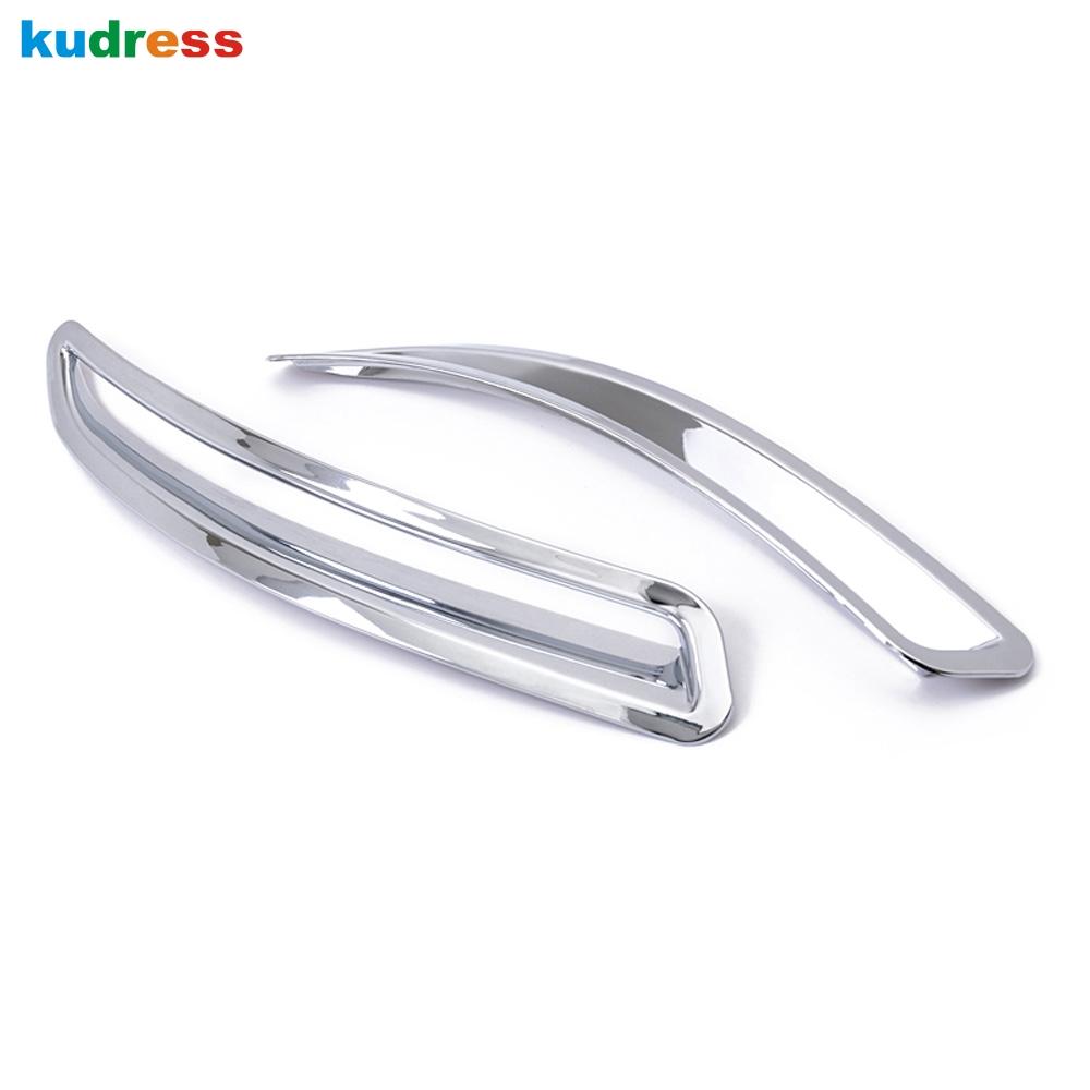 Rear Foglight Cover Trim For Volkswagen For Vw Tiguan 2009-2012 2013 2014 2015 Chrome Tail Fog Light Lamp Frame Car