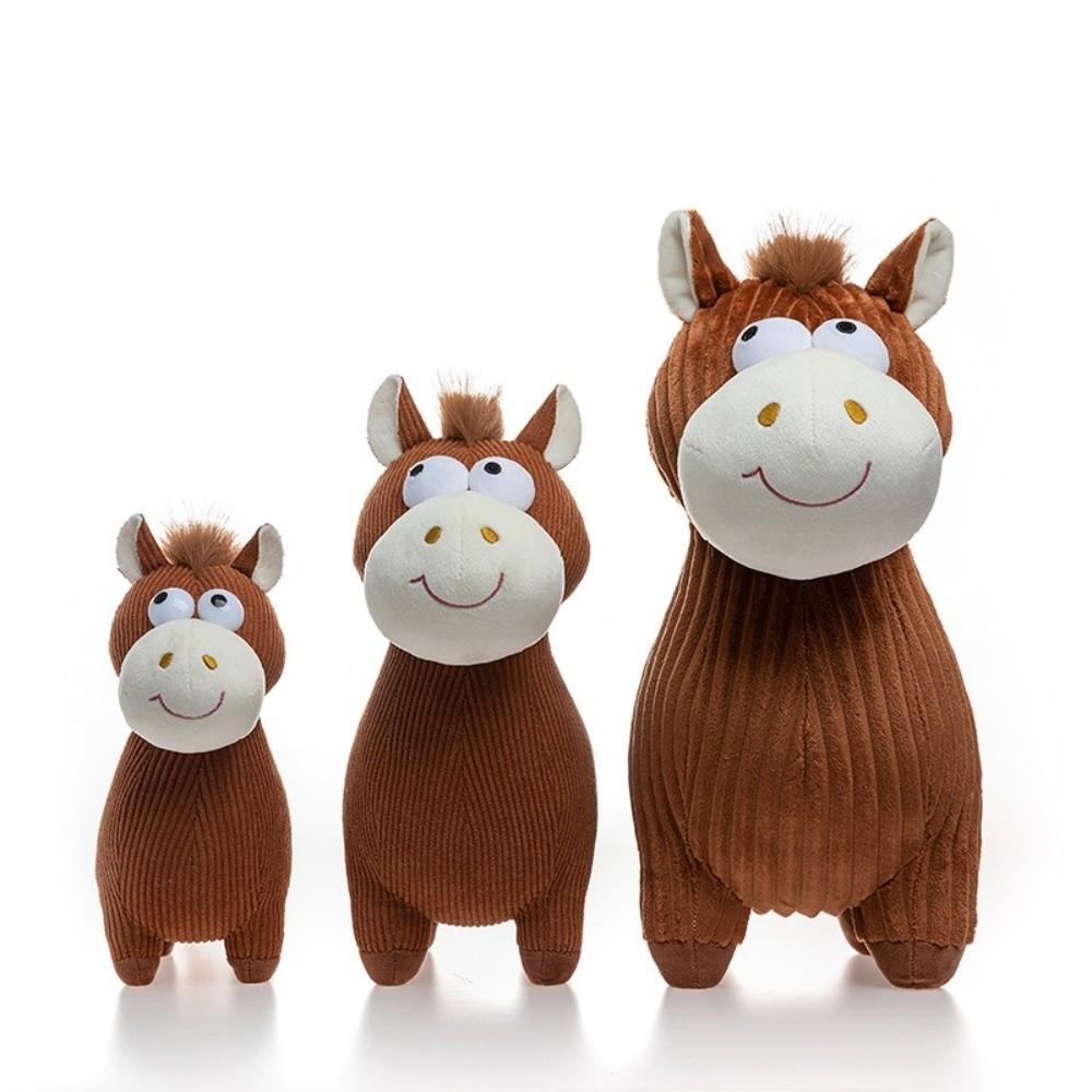 Soft Zodiac Pony Figurine PP Cotton Filling Horse Doll Ornament  Year of The Horse