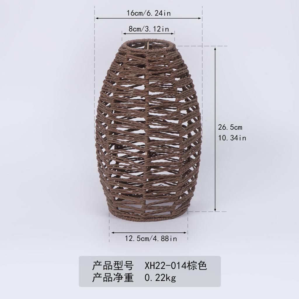 Papierseil-Kronleuchter Neuer chinesischer Imitation-Rattan-Lampenschirm B&B-Restaurant Hot-Pot-Shop Kreative DIY-Beleuchtung Web-Beleuchtung Dekoration