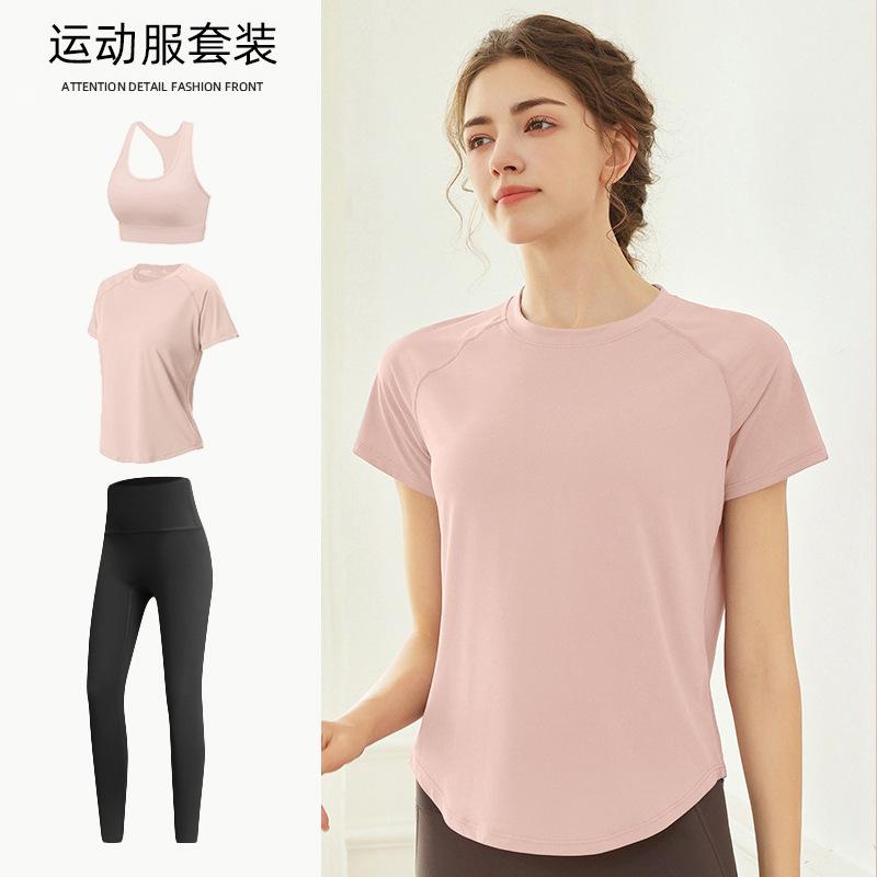 Tennis Suit Women's Short-sleeved Training Clothes Outdoor Running Quick-drying Clothes Thin Badminton T-shirt Fitness Clothes