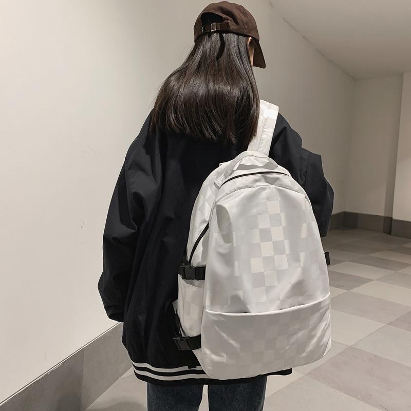 School Bag College Student High Fashion High School Student Trend Large Capacity Travel Backpack New Simple Backpack