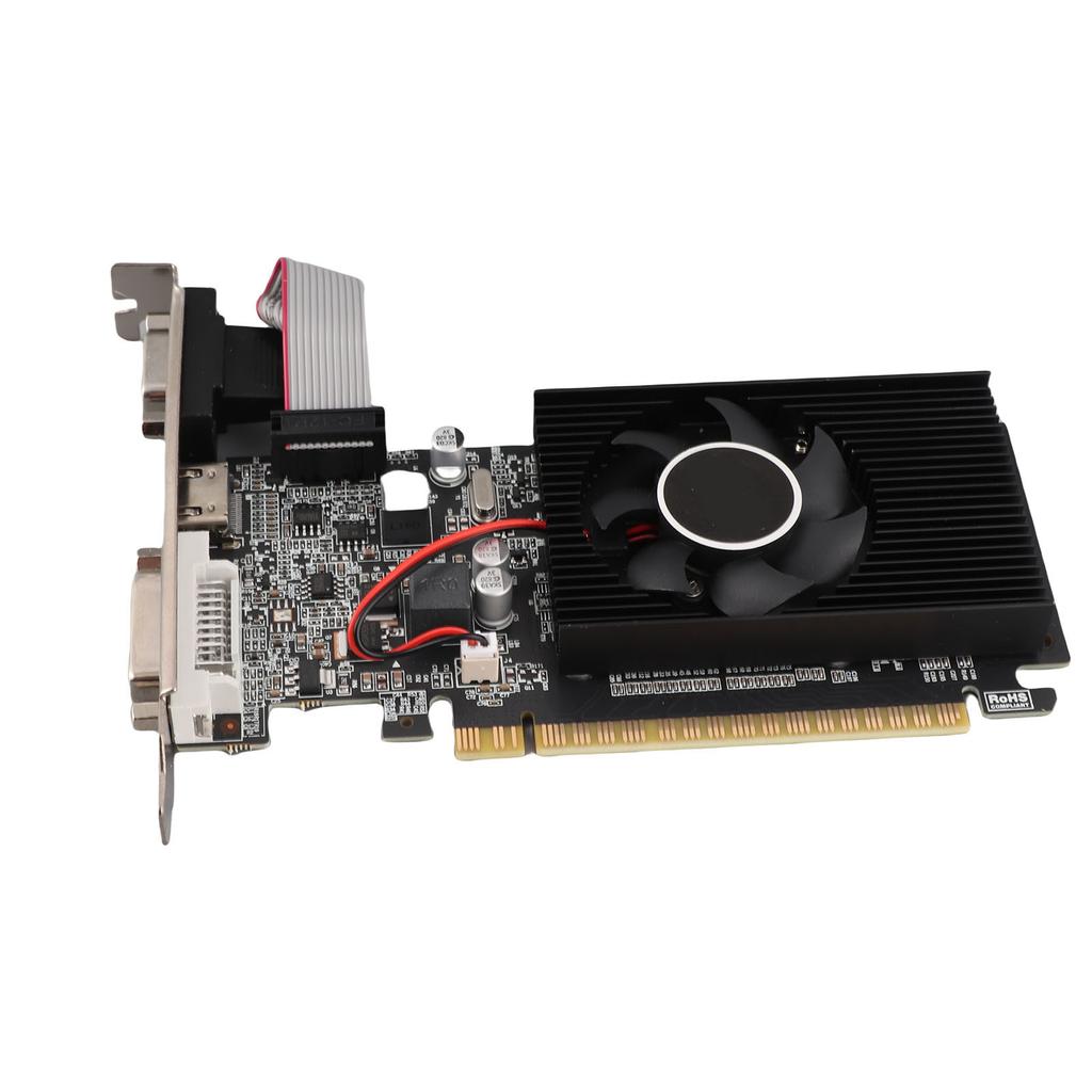 GT210 1G DDR3 Grafikkarte mit Lüfter 64 Bit Unterstützung VGA DVI HD Multimedia Interface DirectX10.1 PC Grafikkarte