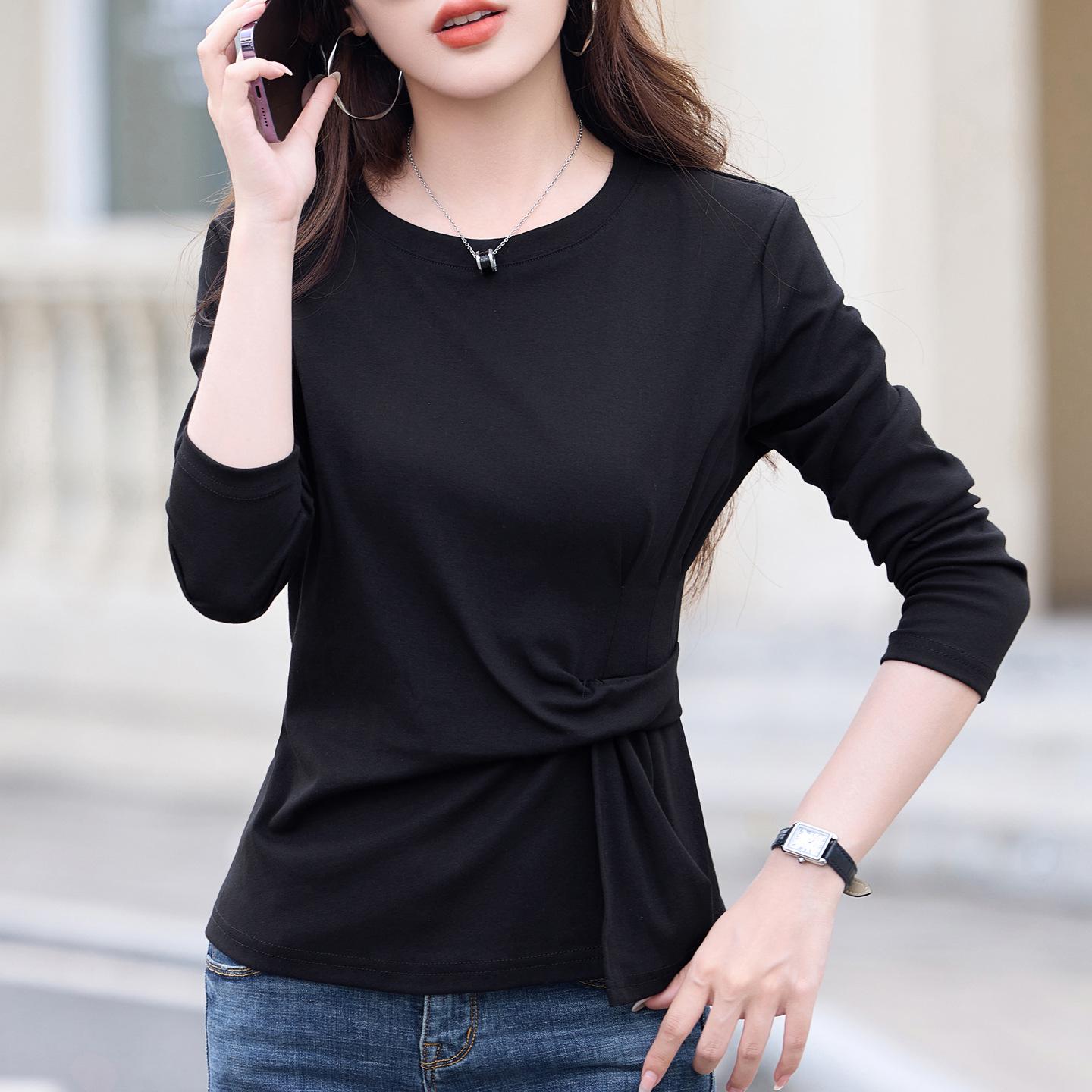 

Trendy Women s Long-Sleeve Loose Top - 2025 Spring/Autumn Collection 3XL (140-155 catties)