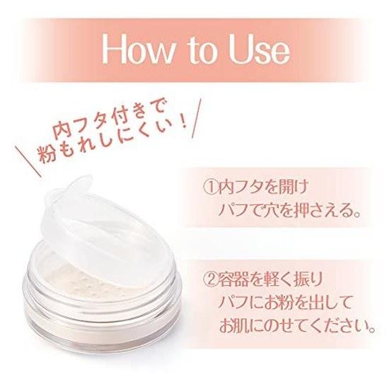 Cezanne Urufuwa Shiawase Powder 03 Lucent Clear 5.0g Loose Type Pore Blurring Cover Long-lasting