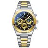 CHENXI Men's Multifunctional Watch with Calendar Moon Phase Chronograph Steel Strap Luminescence Waterproof Reloj Hombre