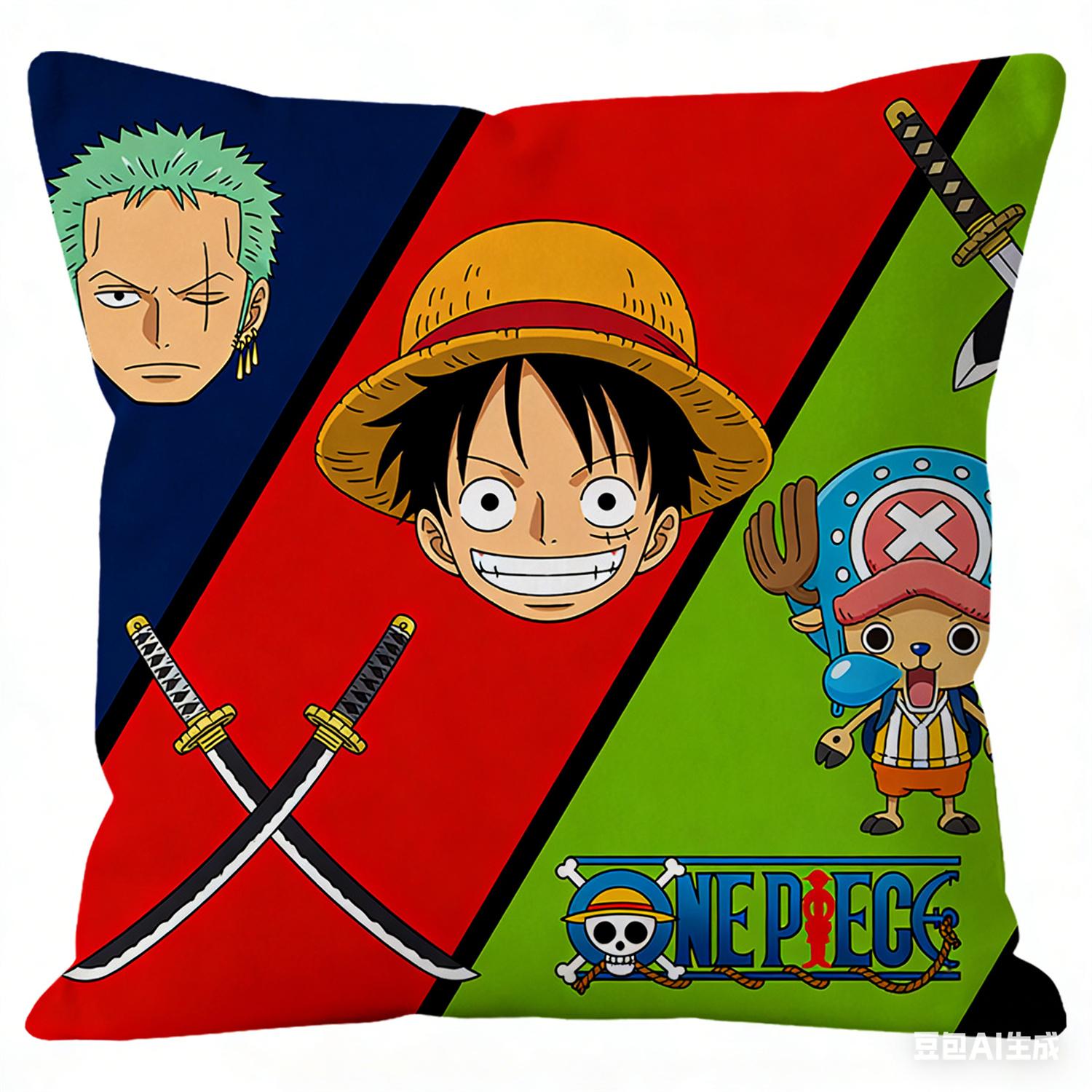 

Наволочка с принтом персонажа из аниме One Piece, любимого фанатами. Декоративная наволочка для спальни, гостиной и энтузиастов аниме 45X45cm