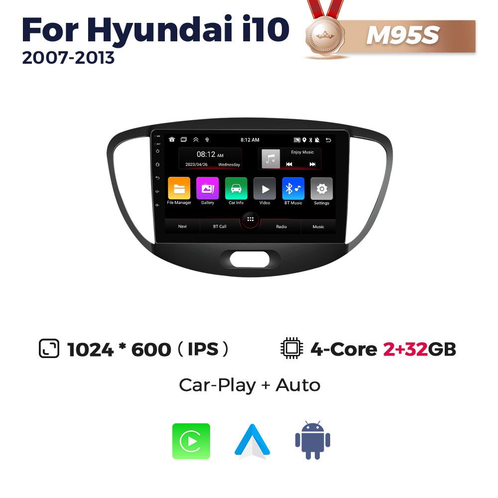 Navifly 8-Core 2Din Stereo New Android All In One Car Radio For Hyundai I10 2007-2013 Multimedia Video Player Carplay Auto Audio