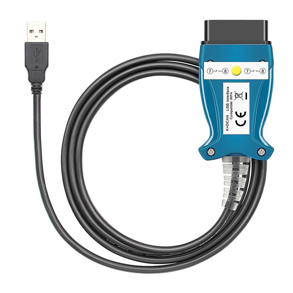 For K+DCAN FTDI 9241A With Switch K DCAN OBD 2 OBD2 Interface OBDII Car Diagnostic Auto Tools K-line K line For Inpa Cable
