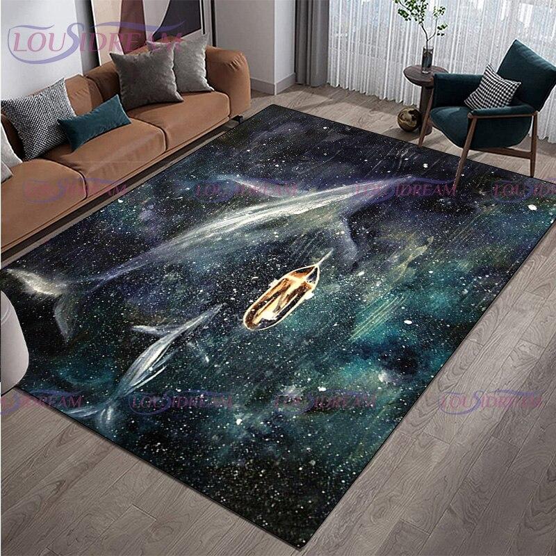 Moderner, luxuriöser farbiger Federteppich, Wohnzimmer-Teppich, rutschfeste Teppiche für Couchtisch, Flur, Eingangsbereich, Bodenmatte, Dekor