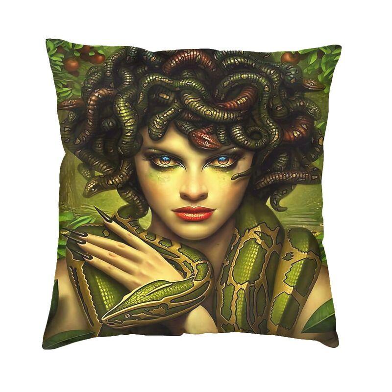 Greek mythology Medusa Snake Head Print Cushion Cover Home Living Room Sofa Car Decoration Throw Pillow Cover