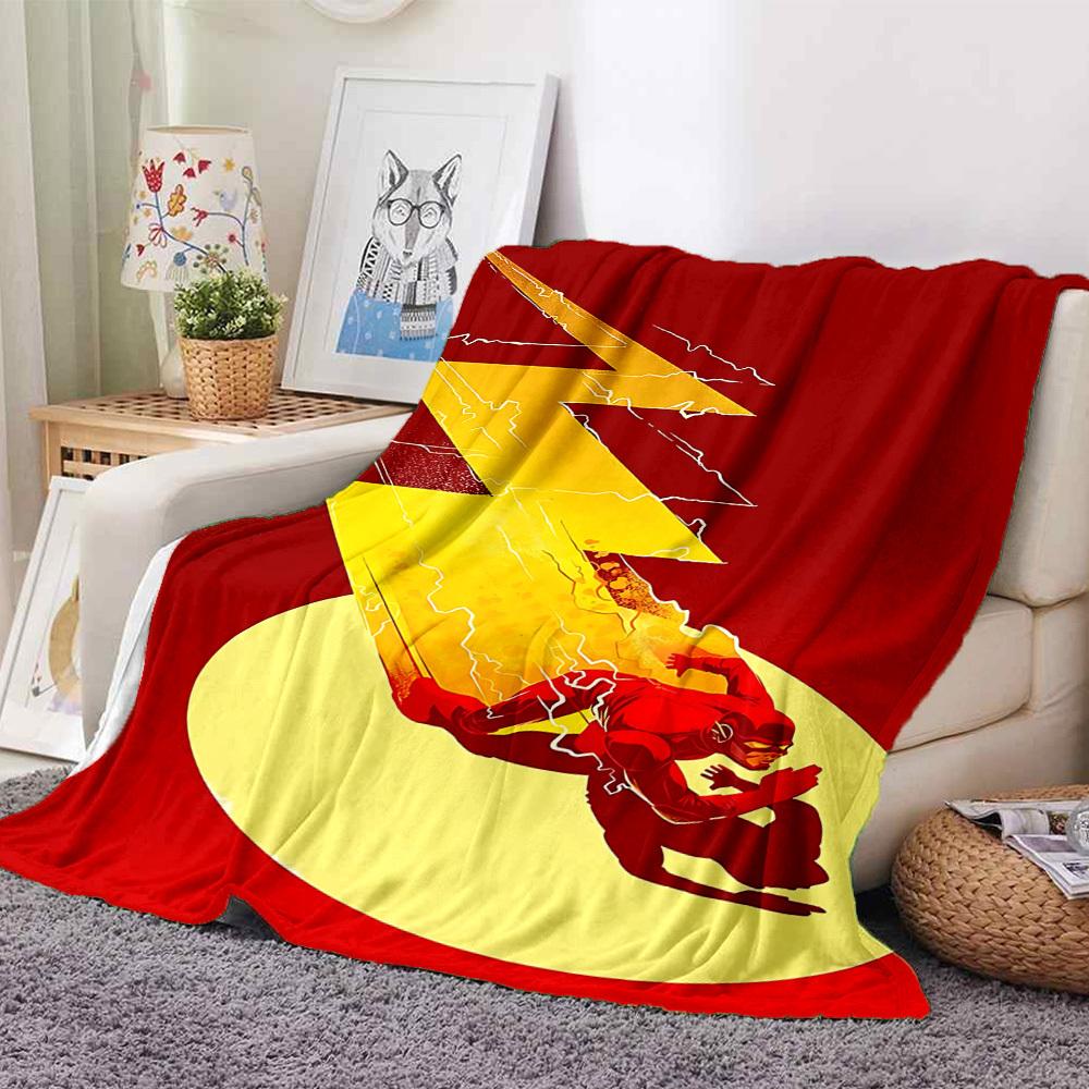 1pc Flash, Superhero Blanket Lightweight Flannel Throw For Sofa, Bed, Travel, Camping, Livingroom, Office, Couch, Chair, And Bed