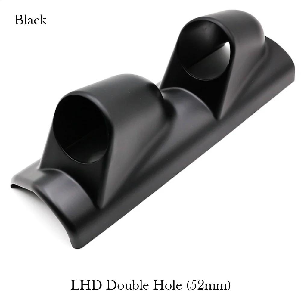 52mm Car Gauge Holder Single/Double Hole ABS Instrument Meter Rack Universal Car Auto Accessories for Left/Right Hand Drive