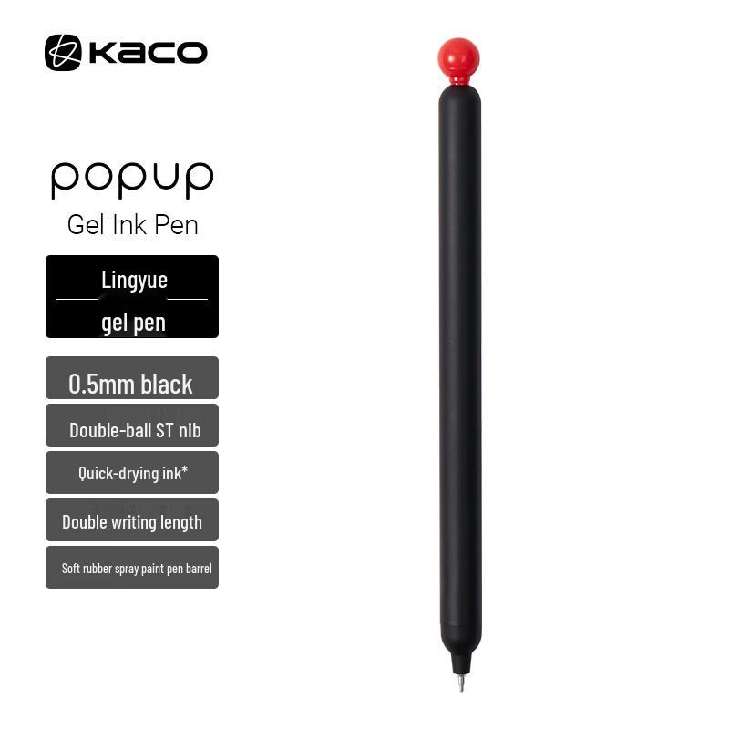 KACO Quick-Dry 0.5mm Black Gel Pen