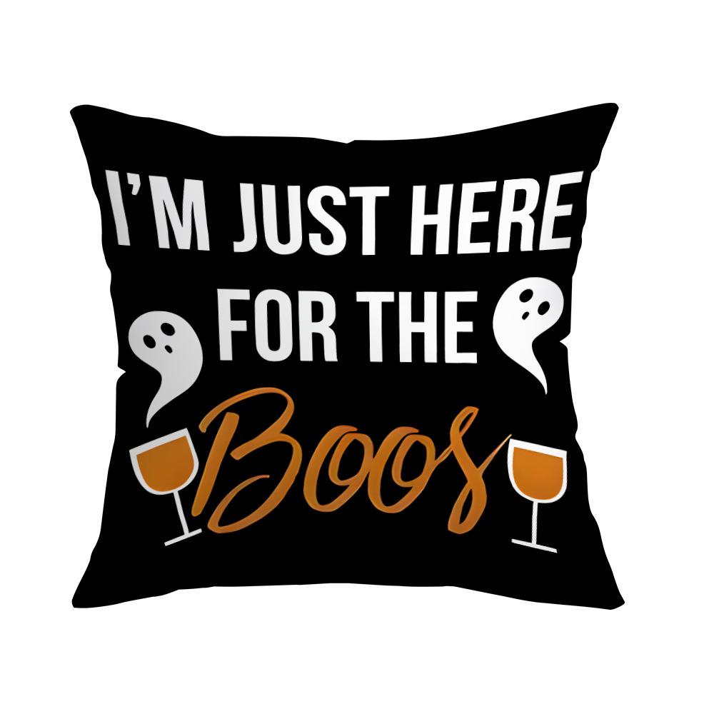 Halloween Creative Home Decoration Cushion Pillow Cover Funny Ghost Pumpkin Pillow Cover