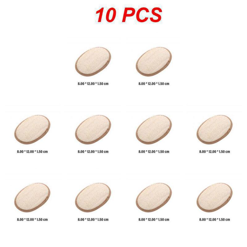 

10/50/100 шт. скраб для тела из мочалки, отшелушивающий скраб, мягкие средства для душа, массажер, отшелушиватель, натуральная щетка для ванны из мочалки