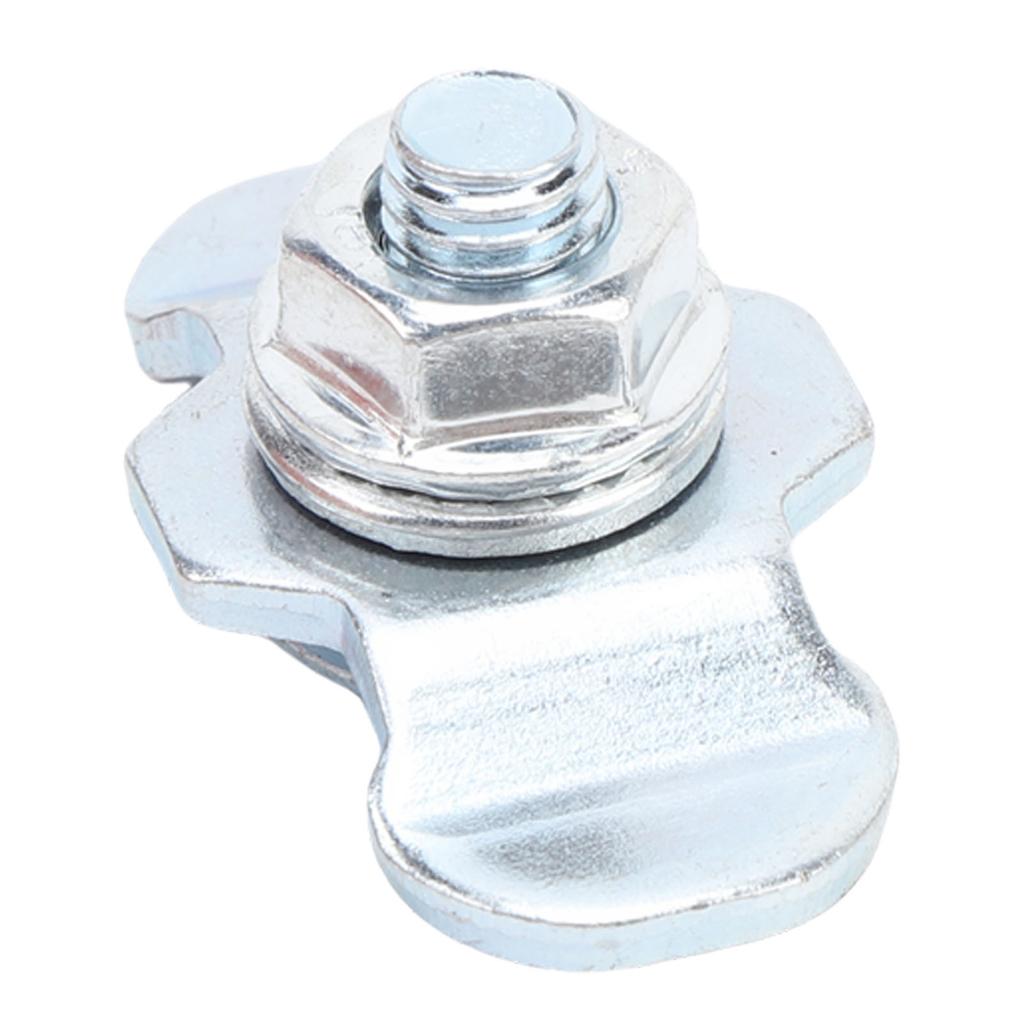 10pcs L Track Double Lug Threaded Stud Nut Fitting Zinc Plated L Track Rail Threaded Stud Fittings Tie Down for Van