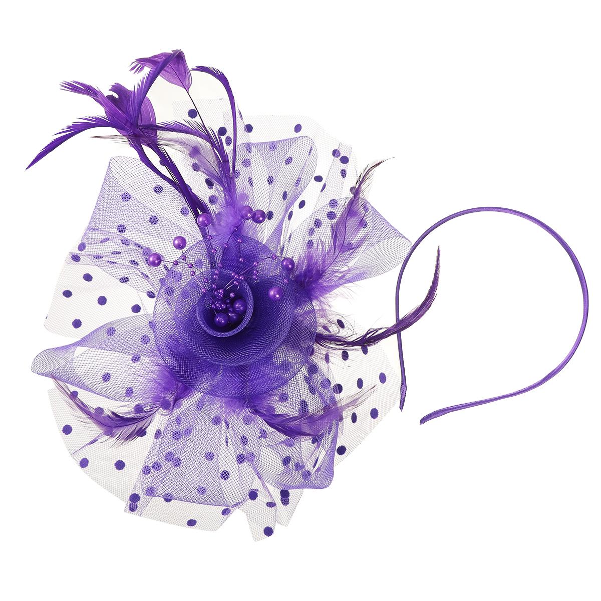 

AWAYTR Сетчатая шапочка Заколка для волос Повязка на голову Элегантная повязка для волос для женщин Головной убор В горошек Резинка для волос Ободок Аксессуары для волос