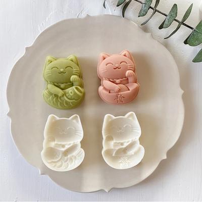 2pcs/set Embossed Stamp Cookie Mold Plastic Pastry Mold  Mid-Autumn Festivals