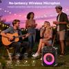 KARAOKE stroj S68 se 2 mikrofony, přenosný Bluetooth 5.3 karaoke reproduktor pro venkovní akce, setkání a večírky