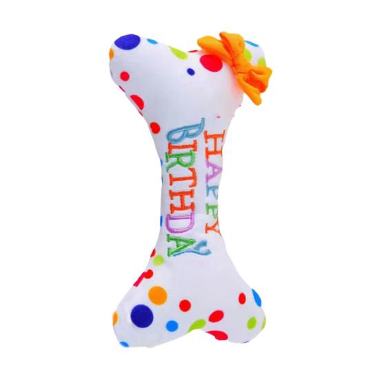 

Игрушка для торта для собак, разноцветные свечи, устойчивые к укусам, креативные, забавные, мягкие, для собак Rainbow Bone