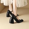 Women Shoes New Bow Design Mary Janes High Heels For Women Work Shoes Shoes For Women Chunky Heels