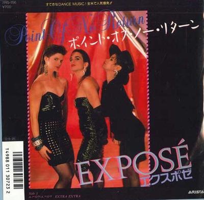7inch Record EXPOSE - Point Of No Return / Extra Extra 7RS156 ARISTA 1987 Japan Pop Used
