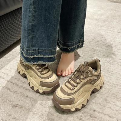 2024 Fashion  Women Fashion Thick Soled Sports Shoes, Outdoor Breathable Comfortable Running Shoes, Everything with Daddy Shoes