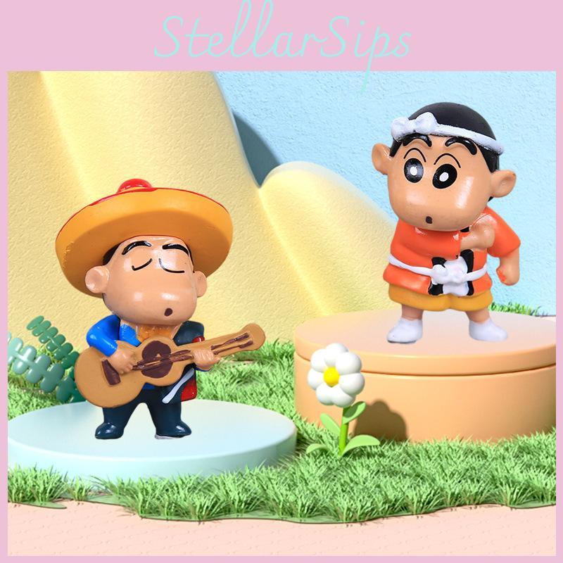 Adorable Crayon Shin Chan Pvc Figure Collectible For Kids Birthday Gift Decoration