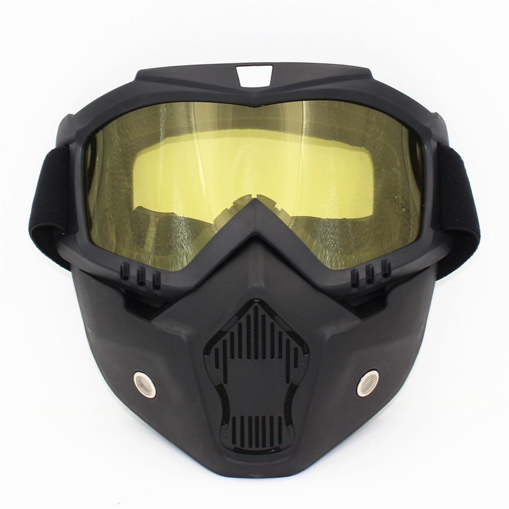 Harley Motorcycle Goggles and Face Mask - Sandproof, Windproof, Protective Off-Road Anti-Splash Helmet Visor