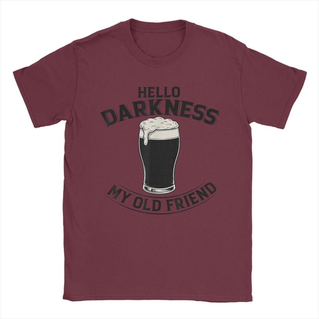 Casual TShirt Summer Hello Darkness My Old Friend Irish Drinking St Patricks Day Hip Hop T Shirts  Cotton Tshirt Gift Idea