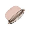 Michael Kors Mk Jet Set Charm Classic Monogram Color Block Leather Saddle Bag Medium Women Shoulder Bag Vanilla-White Nude-Pink 32T0GT9C6B-173