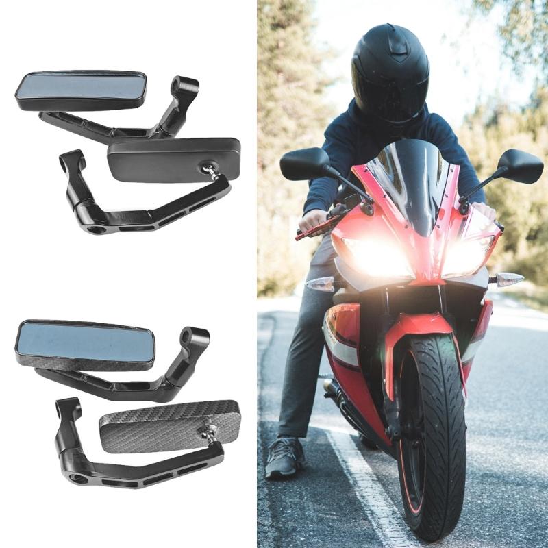 ATV Accessory Rear View Glass 8mm 10mm Thread Handlebar Mount Clamp Auxiliary Glass for ATV Motorcycle Scooters