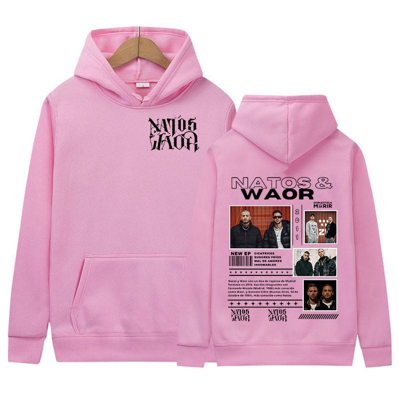 2025 NATOS WAOR Neuer Album-Hoodie Rap Herren Hip Hop Trend Oversized Sweatshirt Unisex Vintage Pullover Kleidung Kapuzen-Streetwear