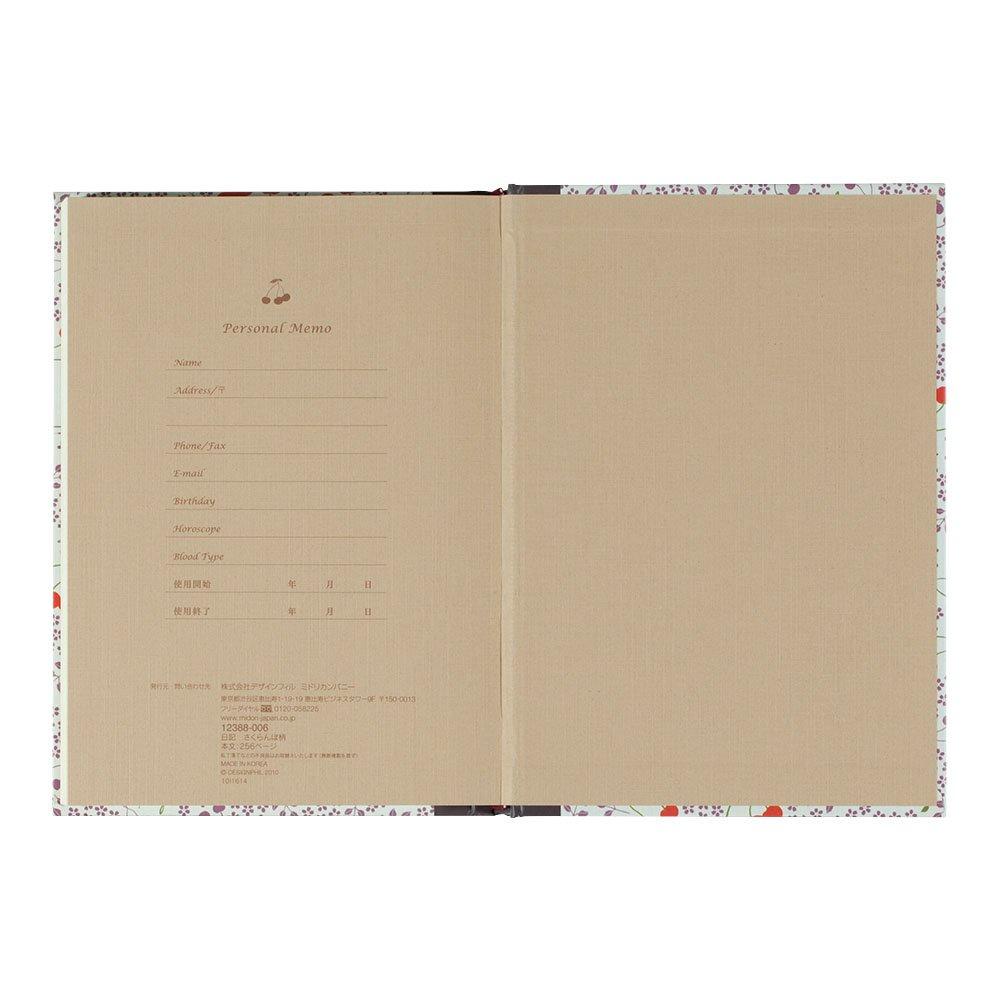 Midori Diary Cherry Pattern 12388006