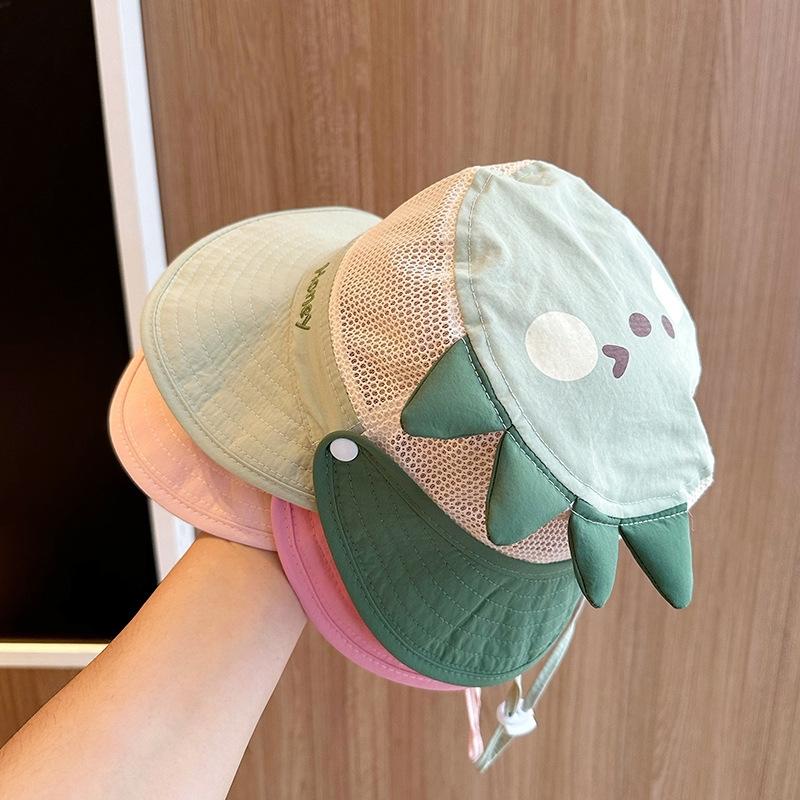 Sommer Netz Atmungsaktive Fischerhüte Niedliche Kinder Sonnenhüte Mit Breiter Krempe Strandhüte Outdoor Freizeit Panama Basin Cap Für Jungen Mädchen