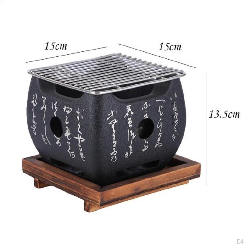 Japanese Style Barbecue Grill BBQ Plate,Barbecue Tool Accessories,Tabletop,Food Charcoal