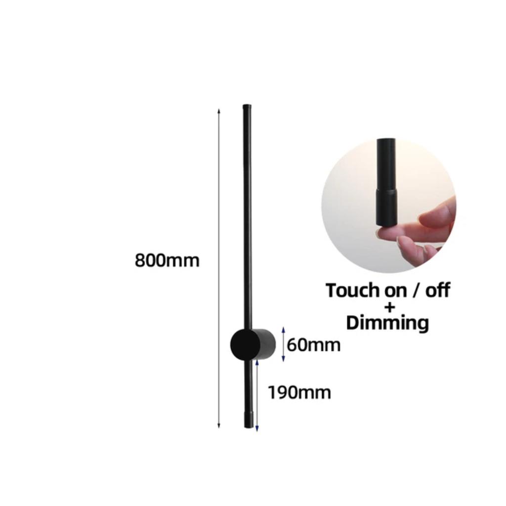 New Modern LED Wall Light 100cm/120cm Sconce Interior Bedroom Black White