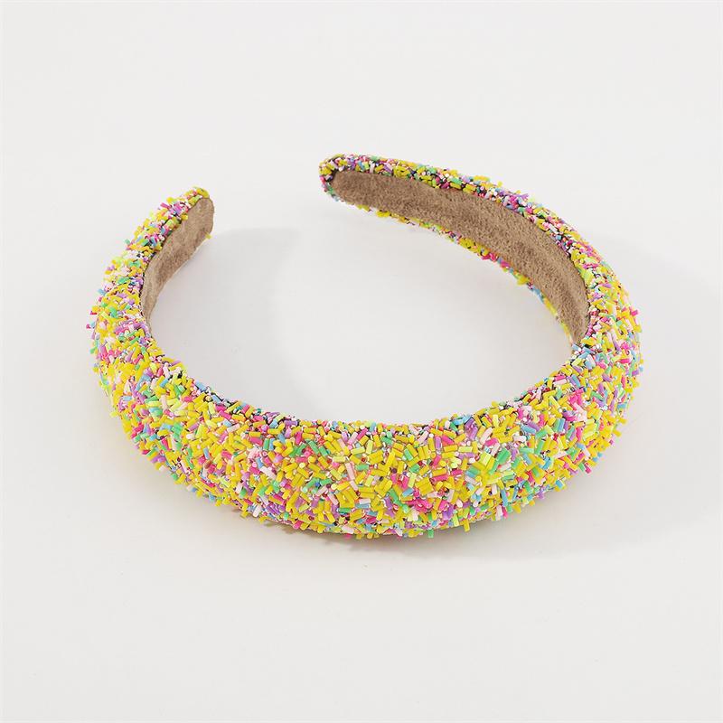 

Модные женские и девичьи повязки на голову с блестящими бусинами и мягкой подкладкой, милые женственные аксессуары для волос для вечеринок, подарок на день рождения