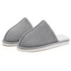 Fashion Concise Round Toe Cotton Slippers for Women Winter Indoor Faux Suede Plush Slippers Woman Light Slip On Cotton Slides Mujer
