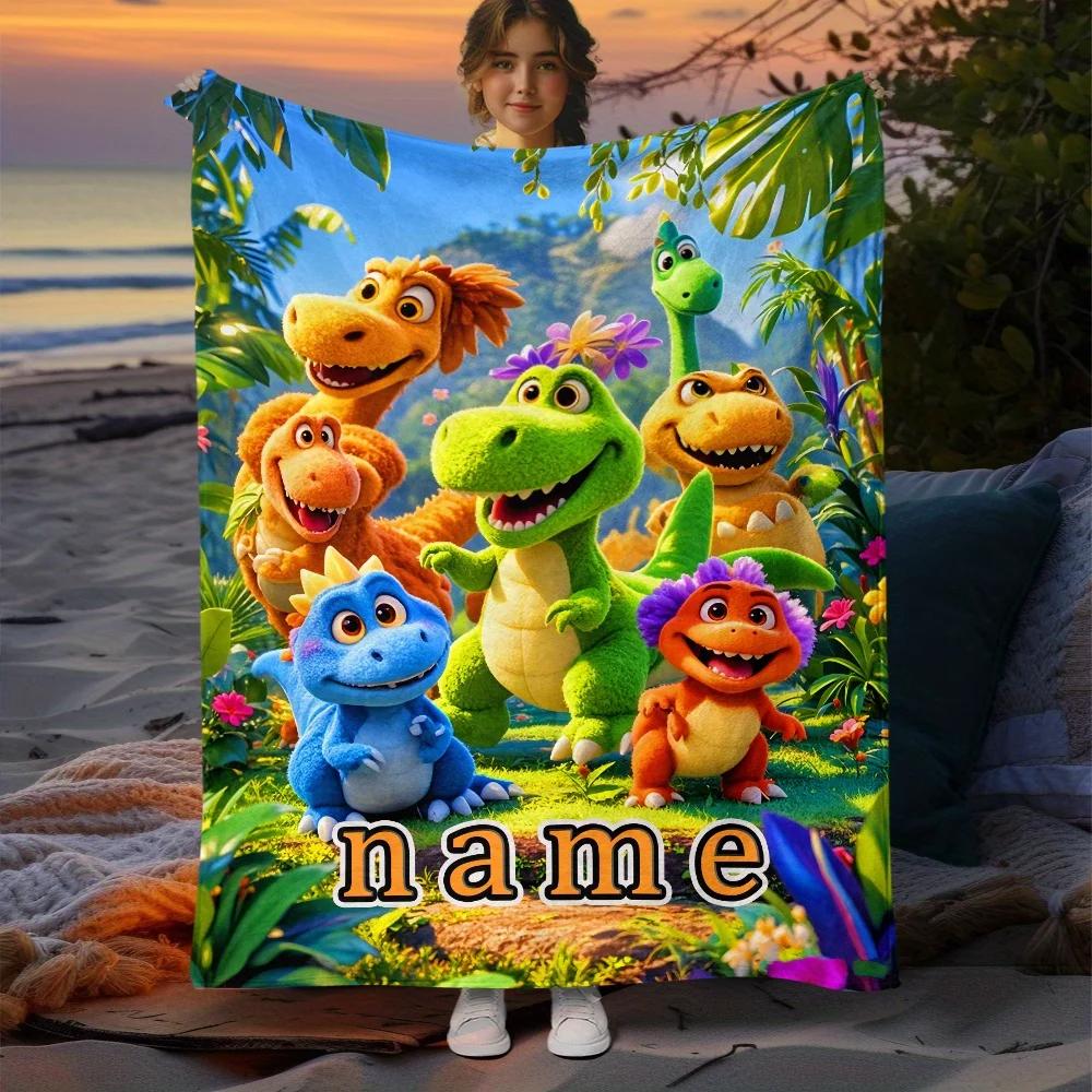 VIKAMA Cartoon Dinosaur Park Baby Blanket Soft and Comfortable Sofa Bedding for Bedroom, Children s Room Decoration 75X95CM