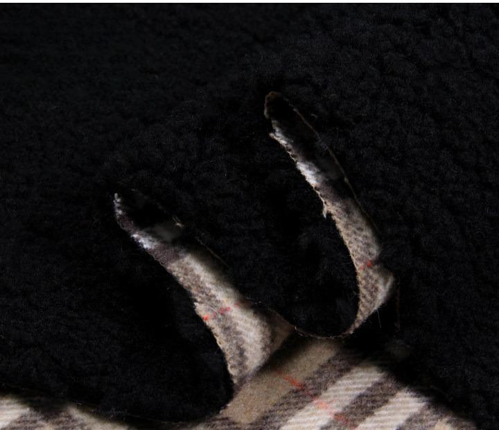 Suede Velvet Composite Lamb Wool Fabric Winter Thickening Warm for Diy Sewing Clothing  Wholesale Cloth