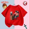 Adorable Roblox Character Print Kids T-Shirt, Comfortable and Stylish Gaming-Inspired Tee for Young Gamers