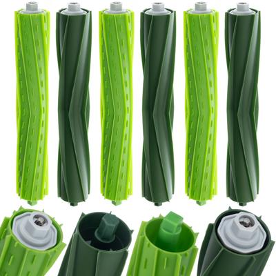Rosfix Main Brushes for Roomba E-I-J Series – Set of 6 Pieces | Rubber Rollers | Quiet and Effective Cleaning | Compatible with E4–J7