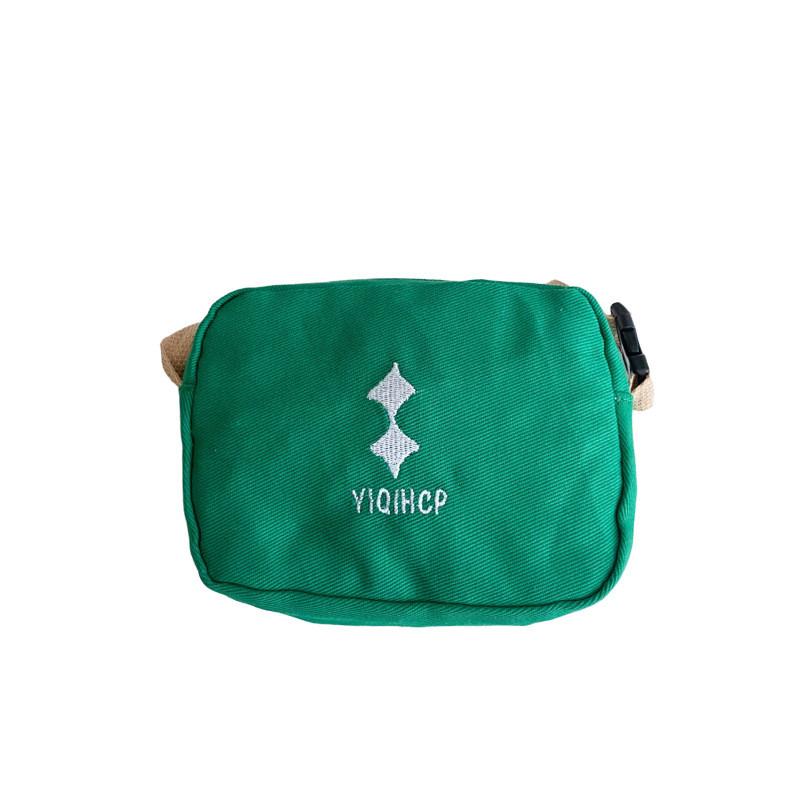 Trendy Summer Kids Canvas Crossbody Bag Stylish Alphabet Design For Boys And Girls