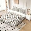 Vintage Fish Print Duvet Cover Set(1 Duvet Cover & 1/2 Pillowcase) Soft Bedding Set For Bedroom Fishing Theme Decor