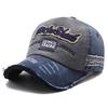 Hat Men and Women Spring and Summer Torn Edge Cowboy Hat Washing Old Baseball Hat Outdoor Sunshade Fishing Hat Trend